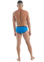 Geronimo Erotic Push or Zipp Mini-Slip mit Druckknöpfen Blue