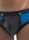 Geronimo Erotic Push or Zipp Mini-Slip mit Druckknöpfen Blue