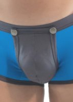 Geronimo Erotic Push or Zipp Boxer mit Druckknöpfen Blue