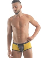 Geronimo Erotic Push or Zipp Boxer mit Druckknöpfen Yellow