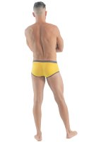 Geronimo Erotic Push or Zipp Boxer mit Druckknöpfen Yellow