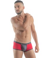 Geronimo Erotic Push or Zipp Boxer mit Druckknöpfen Red