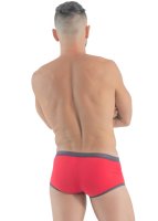 Geronimo Erotic Push or Zipp Boxer mit Druckknöpfen Red