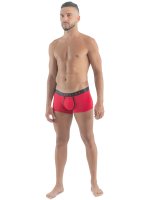 Geronimo Erotic Push or Zipp Boxer mit Reißverschluss Red