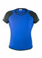 Geronimo Erotic Push or Zipp T-Shirt Blue