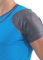 Geronimo Erotic Push or Zipp T-Shirt Blue