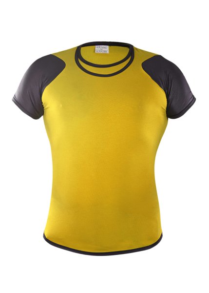 Geronimo Erotic Push or Zipp T-Shirt Yellow