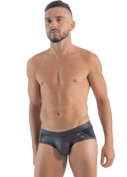 Geronimo Erotic Mission Slip mit Nieten Black