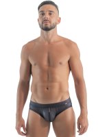 Geronimo Erotic Mission Slip mit Reißverschluss Black