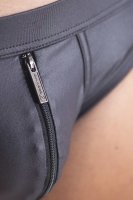 Geronimo Erotic Mission Slip mit Reißverschluss Black