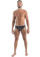 Geronimo Erotic Mission Slip mit Reißverschluss Black